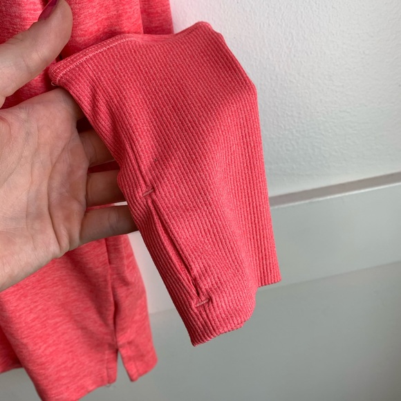 Nike Running Dri-Fit Heathered Pink/Coral Long Sleeve Shirt - Picture 6 of 6